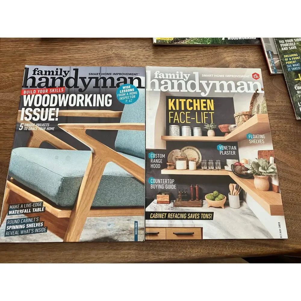 Lot of 9 Family Handyman Magazines | DIY Projects, Woodworking, Home Improvement
